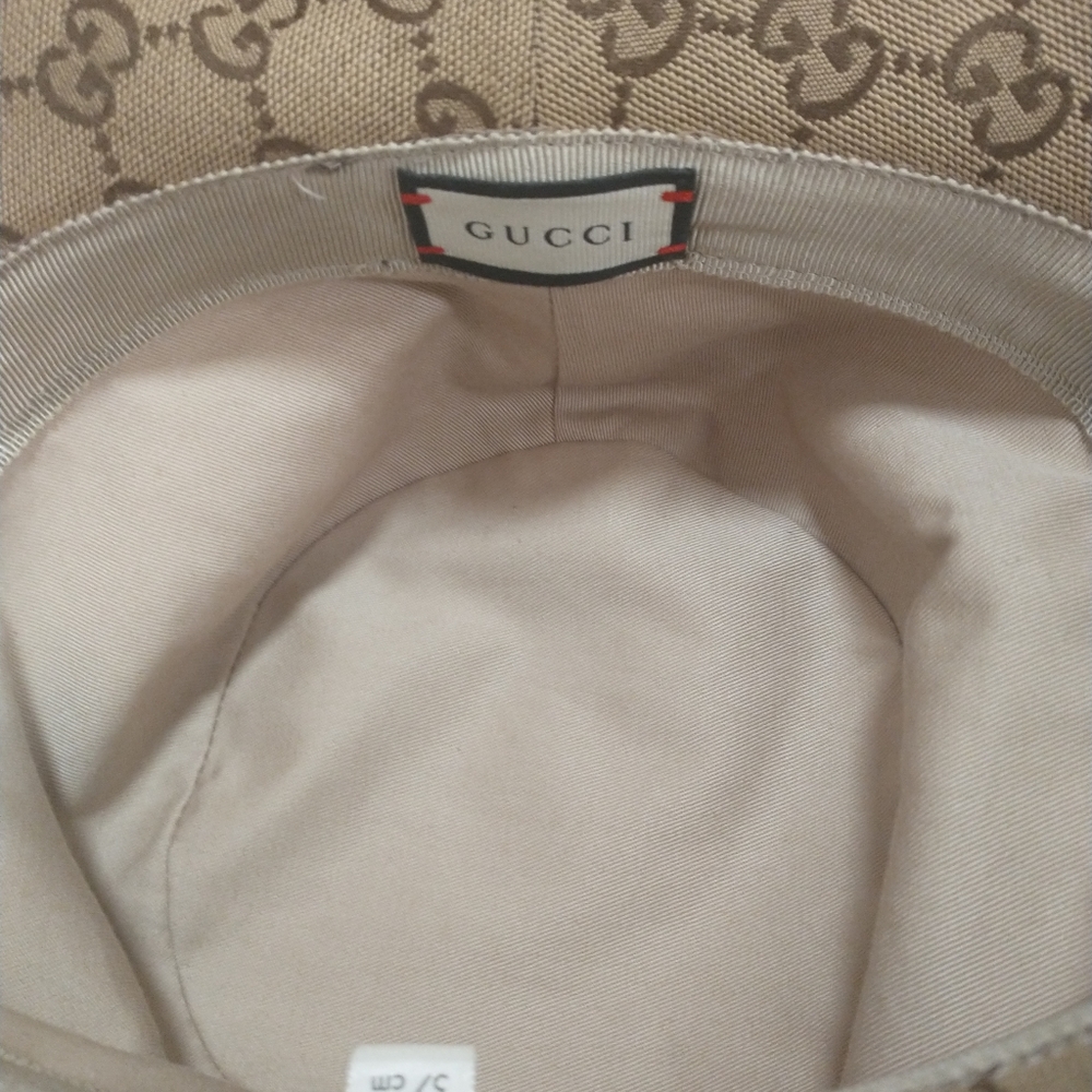 Brown Gucci Bucket Hat size S NEW tan - Picture 4 of 6
